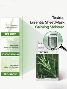 Mediheal Tea Tree Oil Acne Mask, Tea Tree Soothing & Balancing, Moisturizing & Non-Irritating, Suitable For Daily Use, K-Beauty, Korean Cosmetics, , Gift, 24ml*10/8.12fl.Oz - Tea Tree - View 3