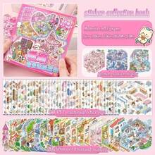 60pcs Children's Toy Scenery Sticker Set, 40pcs Sticker Materials + 20pcs Theme Scenes Combination Sweet Sticker Gift Box Set | Super Easy! Super Stress-Relieving! | No Cutting Self-Adhesive DIY Handmade | Mini House/Journaling Material Pack/Creative Gift | Sweet Cute Cartoon Style, Simple To Use, Full Of Fun And Achievement | Christmas, Halloween And Other Holiday Gifts - Multicolor - View 6