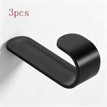 3/6/12/24pcs Wall Mounted Adhesive Hooks, Compact Space-Saving Design, Strong Adhesion Resistant To Falling Off, Damage-Free Installation Without Glue Residue - Multicolor - View 15