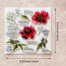Clear Silicone Stamp, Flower & Animal Plant Pattern For DIY Scrapbooking Card Making Journaling Paper Craft Decor - Floral - View 20
