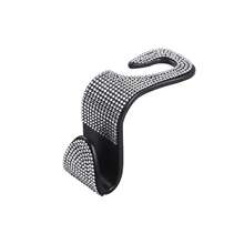 4/2/1pcs Car Seat Headrest Hooks Shiny Crystal Headrest Hook, Car Rear Seat Hook Back Row Hook For Wallet Handbag Clothing Grocery Bag Red - A - View 32