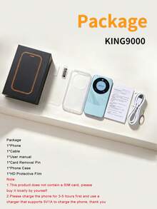 Điện thoại mini SERVO KING9000 4G LTE mạng di động, 2 SIM chờ, màn hình HD 3.0 inch, Android 10.0, RAM 2GB, ROM 16GB, pin 2000mAh, nhận diện khuôn mặt, camera 5.0MP - màu xanh lá - Xem 11