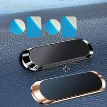 1pc Metal Magnetic Car Phone Holder, Portable Adhesive Phone Mount For Dashboard Navigation - Multicolor - View 22