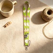 1 Piece Cute Sheep Cat Garden Lanyard ID Badge Card Holder, Neck Strap Card Cover For Students Office Travel Daily Gift - Multicolor - View 5