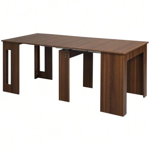 Extendable Folding Dining Table Kitchen Table Dining Room Table For Living Room Dining Room Modern Design Brown 180 X 85 X 75cm - Brown - View 1