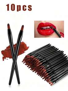50/20/10/1pc Reusable Lip Brush, Wholesale Small Lip Applicator, Multi-Functional Lip Brush Tool, Makeup Tool, Suitable For Home Or Travel Use, Makeup, Cheap, Room Decor, Vanity, Bedroom, Makeup Accessories - Multicolor - View 12