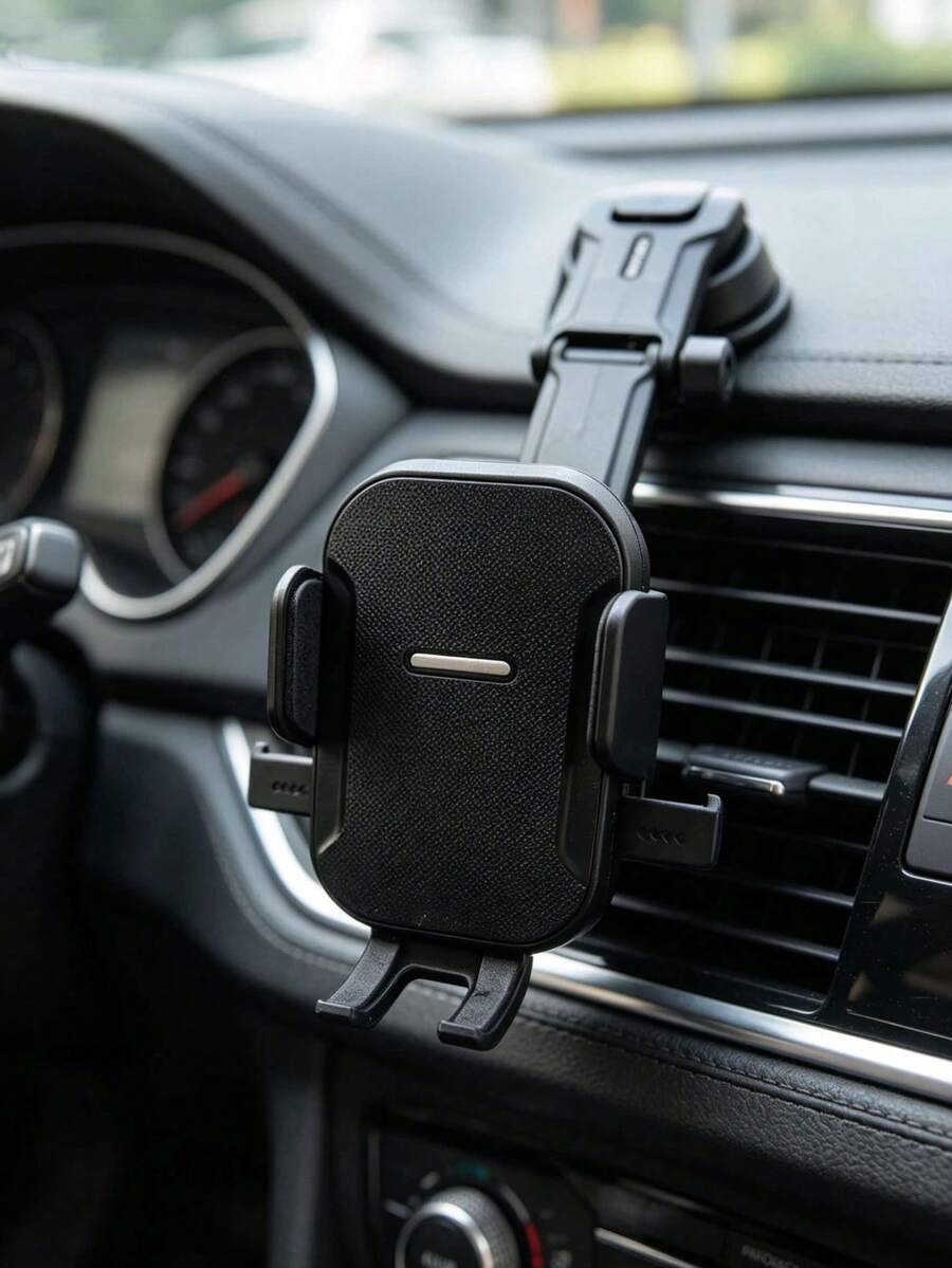 2026 New Car Dashboard Phone Holder, 360° Rotation, Auto Lock, Height Adjustable, Car Phone Mount, Car Interior Accessory