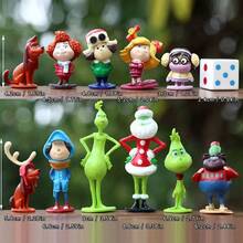 The Grinch Halloween Christmas Tapestry Green Monster Plush DIY Scene Decoration Small Ornament - Multicolor - View 3