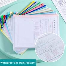 1/5/10/20 A4 Zipper File Bags, Transparent Storage Bags, Minimalist Color Scheme, Suitable For A4 Paper And Book Storage, Office Document And Material Storage Bags. Suitable For School, Office, And Home Use. - Multicolor - View 4