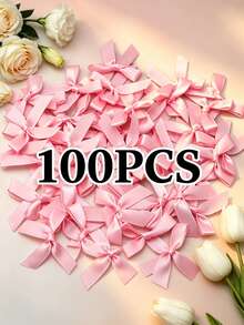 (100pcs/Pack, 50pcs/Pack) 4cm Ribbon Bows, Multiple Colors Available, Suitable For Gift Decoration And Making Hair Clips, Headbands, Valentine's Day Gifts - 4cm Ribbon Bow - View 13