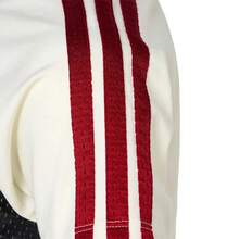 Adidas Summer Jersey-Style Breathable Women's Crew Neck Short Sleeve T-Shirt - White/Black/Red - View 7