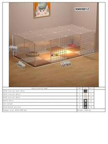 Dog Cage Home Fence Pet Small Dog Barrier Indoor Cat Plastic Isolation Partition Anti-Escape Tall Fence - Multicolor - View 13