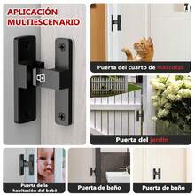 Deadbolts - Sliding Door and Window Latch Bolt Night-glow 90-degree Door Catch - View 3