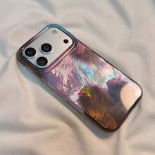 奢華豹紋貝殼紋理手機殼，相容 iPhone 18 Pro Max 17 Pro 17 Air 17 16 15 14 Plus 13 12 Pro Max 11，時尚防震後蓋 - 彩色 - 查看 2