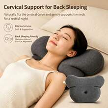 1 Pc Split Combined Butterfly Memory Foam Pillow, Pressure Relief Cervical Lumbar Support Multi-Functional Spine Support Pillow - Multicolor - View 2