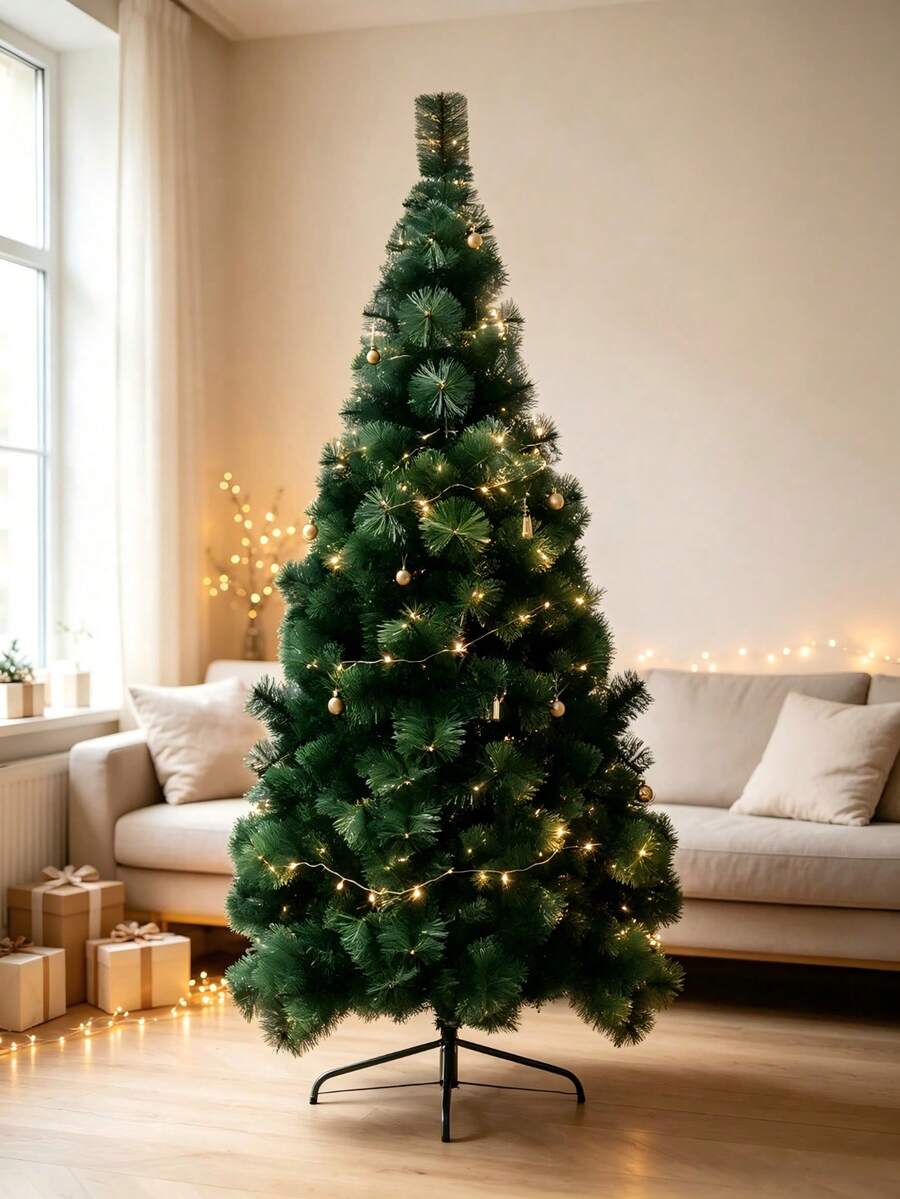 One Christmas Tree With Full And Fluffy Branches That Recreate The Texture Of Real Pine Needles. It Features A Stable, Tip‑Resistant Base And Is Easy To Assemble. Suitable For Home Use, It Can Create A Strong Festive Christmas Atmosphere. - Multiple Specifications - View 1