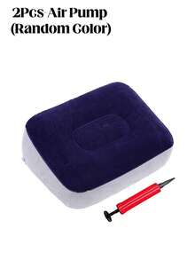 Bantal Sandaran Kaki Tiup yang Dapat Diatur Ketinggiannya, Sandaran Kaki Portabel untuk Perjalanan, Bantal Penopang Lipat, Cocok untuk Pesawat, Mobil, Kantor, Sofa Rumah, dan Berkemah, Mudah Ditiup dan Dikempiskan, Ringan dan Dapat Dilipat - Beraneka warna - View 12