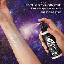 Spray de Brillo para Vestidos de Fiesta,Spray brillante con glitter, Spray de Glitter- Niebla Brillante Ultra Fina - Impulsa el Brillo de Tu Atuendo para Vestidos, Vestidos de Noche, Looks de Fiesta - Brillo a Punto para Fotos -perfecto para Halloween, Navidad y ocasiones especiales - Ver 4