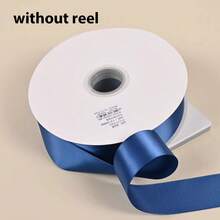 10 Yards Royal Blue Satin Ribbon Roll, Multiple Sizes Available - Silky Polyester Fabric Edge Ribbon, Suitable For Gift Wrapping, Wedding Bouquet Decoration, Christmas Gift Packaging, Hair Clips With Ribbon, Cake Decoration And Handmade Crafts - Denim Blue - View 11