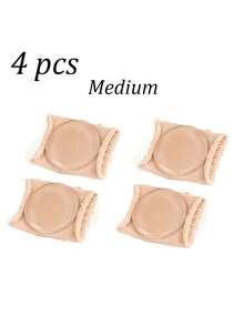 2 Pairs Anti-Friction Toe Protectors Breathable Soft Comfortable Forefoot Shoe Insoles - Beige - View 8