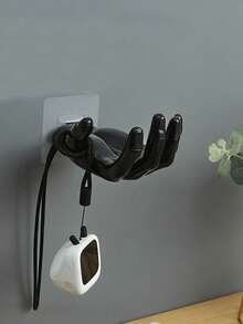 3/1pc Creative Hand-Shaped Wall Hook, No-Drill Adhesive Installation, Home Wall Key Hook, Jewelry Storage Rack, Soap Dish, Suitable For Bathroom, Bedroom, Anti-Mold Sink Storage Bathroom Accessories, Wall-Mounted Jewelry Storage Rack - Multicolor - View 6