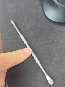 1pc Stainless Steel Double-Ended Pipe Spoon Handle Tobacco Filling & Cleaning Scraper Pipe Tamper Tool Accessory - Various - View 5