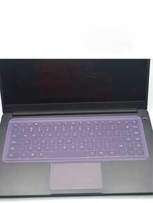 Ultra-Thin Keyboard Protector And Keyboard Cleaning Brush, Effectively Protects Keyboard, Suitable For 15 To 17.0 Inch Laptops. Transparent, Purple, Yellow, Pink And Blue Multiple Colors Available, Washable And Reusable - Multicolor - View 5