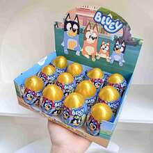 Bluey 1 buah Gantungan Kunci Bruy Blind Box Boneka Mesin Putar Telur Mainan Buatan Tangan Pecahkan Telur Emas Hadiah Pesta Sempurna (Gaya Acak) - MultiWarna - View 2