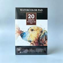 Watercolor Pad 20 Sheets 300gsm Cold Press Water Colour Paper Pad, Acid‑Free Sketch Drawing Notebook For Artists Students Beginn - Single Piece - View 6