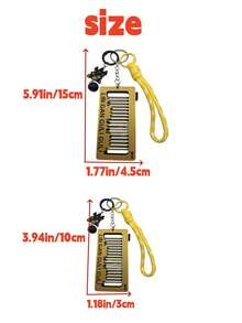 1pc New Halloween Comb Musical Instrument Office Toy Pendant, Made Of PLA Material, Suitable For Office, Halloween Gift - Multicolor - View 3