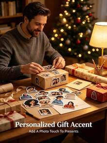 Customized Personalized Photo Stickers, Personalized Sticker Labels, Suitable For Home Souvenirs, Photo Decorations, Cute Souvenirs, Personalized Customized Photo Stickers, Adding Different Colors To Life - Multicolor - View 1