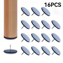 16Pcs Furniture Leg Sliders Pads With Nail Feet Furniture Moving Gliders Mover Floor Protector For Tables Sofas Recliners - Default - View 2