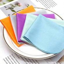 5/6/10pcs High Quality Microfiber Eyeglass Cleaning Cloth, Reusable Eyeglass Cleaning Cloth, Eyeglass Cloth, Suitable For Phone Screen And Watch Cleaning Cloth, Random Color - Multicolor - View 12
