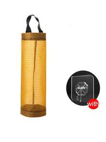 Hanging Plastic Bag Storage Rack Organizer Convenient Garbage Bag Storage Bag Mesh Plastic Bag Holder For Ourdoor Camping Behind Door Storage Kitchen Storage Storage Organizer Home Kitchen Decor Kitchen Essentials Bathroom Kitchen Accessories - Multicolor - View 13