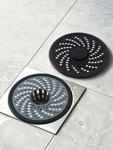 Bathroom Vortex Floor Drain Anti-Hair Anti-Insect Anti-Clogging Fully Sealed Round Cover Plate Filter Mesh - A - View 2