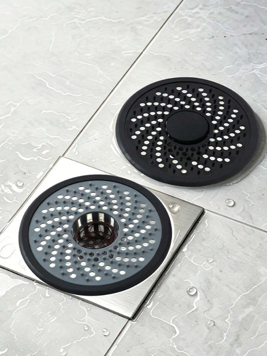 Bathroom Vortex Floor Drain Anti-Hair Anti-Insect Anti-Clogging Fully Sealed Round Cover Plate Filter Mesh