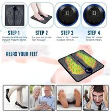 AXH. Alat Pijat Kaki, Alas Pijat Kaki, Perangkat Pijat Kaki Otomatis Sepenuhnya - Hitam - View 2