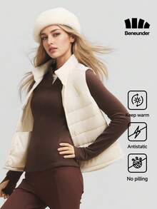 Beneunder Women's Fleece Base Layer Half-Zip PM002 - Brown Sugar - View 1