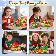 38PCS Christmas Train Magnetic Building Blocks Set, Christmas Magnetic Board Car STEM Educational Magnetic Construction Toy, Santa Claus & Christmas Pattern Magnetic Blocks, Suitable For Children Aged 3+ Boys & Girls Holiday Christmas Gift - Color - View 4