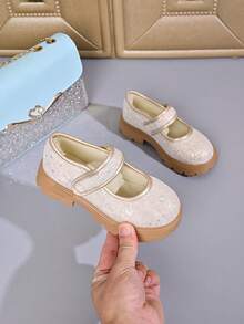 Girls Fashion New Mary Jane Shoes Non-Slip Sole - Beige - View 3