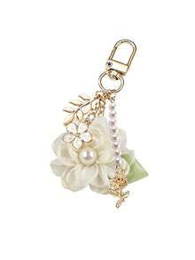 New Floral-Themed Bag Charms, Keychains, Metal Lanyards, Cute Stone Pendants, Keychain Chains, Phone Charms, Holiday Gifts, Keychains, Lanyards, Keychains, Keychain Accessories - Multicolor - View 11