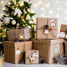 120pcs Christmas Gift Label Stickers, Christmas Gift Label Stickers, Self-Adhesive Christmas Name Label Stickers, Christmas Label Stickers For Gift Wrapping Envelopes Holiday Decoration - Multicolor - View 10