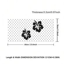 1pc White Black Polka Dots Hibiscus Flower PU Leather Desk Mat, Large Extended Waterproof Non-Slip Smooth Mouse Pad, Floral Desk Pad Protector Writing Mat Easy Clean Stain Resistant For Office Home School Computer Laptop Desktop - View 9