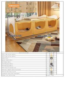 Large Semi-Enclosed Cat Bed, All-Season, Secure Design - Multicolor - View 22