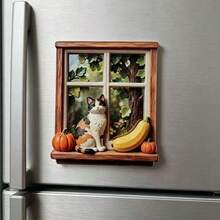 Japanese Country Style Cat Fridge Magnet, 3D Embossed Personalized Cute Creative Gift Decoration Magnetic Souvenir, These Exquisite Fridge Magnets Are Great Creative Gifts, Can Be Used To Decorate Kitchen, Whiteboard, Storage Cabinet, Refrigerator, Also For Home Decor - Style a - View 6