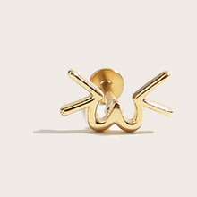1pc Cute Minimalist Stainless Steel Stud Earrings Suitable For Women's Daily Wear - Cat - View 9