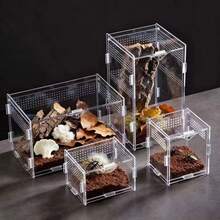 High Transparency Leak-Proof Acrylic Terrarium, Suitable For Snakes And Lizards - Easy To Clean, Breathable Design, Convenient For Pet Care And Observation, Rectangular - Clear - View 3