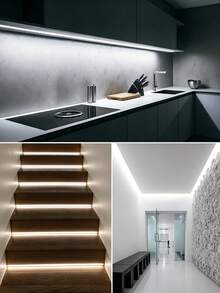 USB Neon LED Light Strip With Smart Touch Sensor Switch, Dimmable Flexible LED Rope Light, Waterproof Tube Light For TV Backlight, Hallway, Vanity Mirror And Holiday Decoration, 1m-5m - White Light - View 5