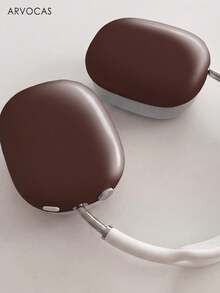 Solid Brown Headphone Case, PBT Hard Shell Glossy Surface Over-Ear Headphone Cover, Full-Body Protection Anti-Scratch Anti-Drop Easy Install, Earphone Carry Case, Headband & Ear Cups Case, Gift Compatible With Over-Ear / Noise-Canceling Headphones - White - View 6
