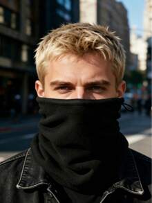 2pcs Winter Warm Fleece Windproof Face Mask Scarf, Unisex, Warm And Cold-Resistant, Ski Scarf, Windproof Face Mask - Thickened Fleece Warm Face Mask - Multicolor - View 4